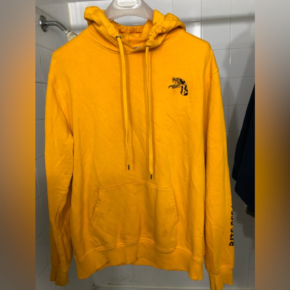 H&M divided yellow cobra hoodie rare and limited edition unisex